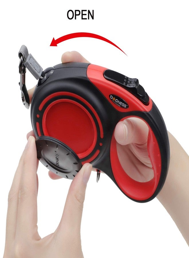 دوغنس مقود كلاب قابل للسحب من دوغنيس - 5 أمتار، مكبر صوت بلوتوث، ضوء LED، صندوق تخزين، أحمر ساطع - Image 5