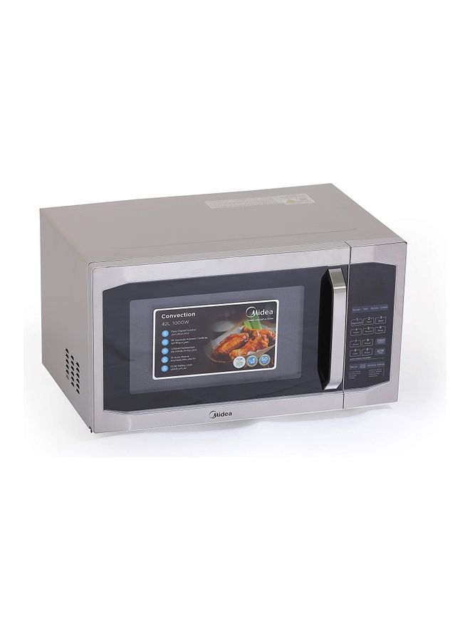 Midea 42L Convection Microwave Oven Combination With Grilling Reheating Defrosting And Baking Options LED Display 2700W Maximum Power Child Lock 10 Auto Menus Large Capacity EC042A5L Silver - Image 2