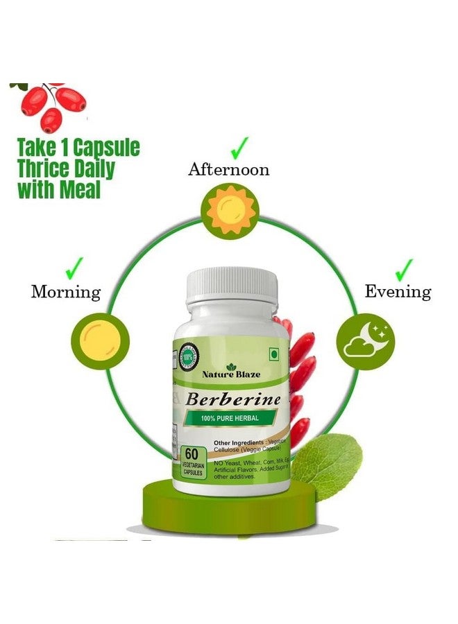 Nature Blaze Organic Herbs Ayurvedic Berberine (60 Capsules) - Image 3