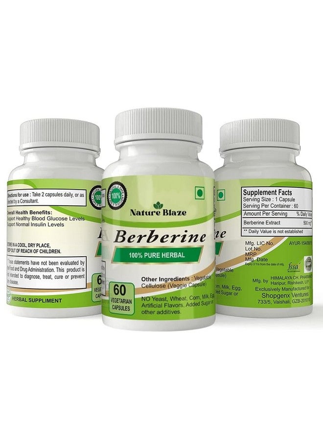 Nature Blaze Organic Herbs Ayurvedic Berberine (60 Capsules) - Image 2