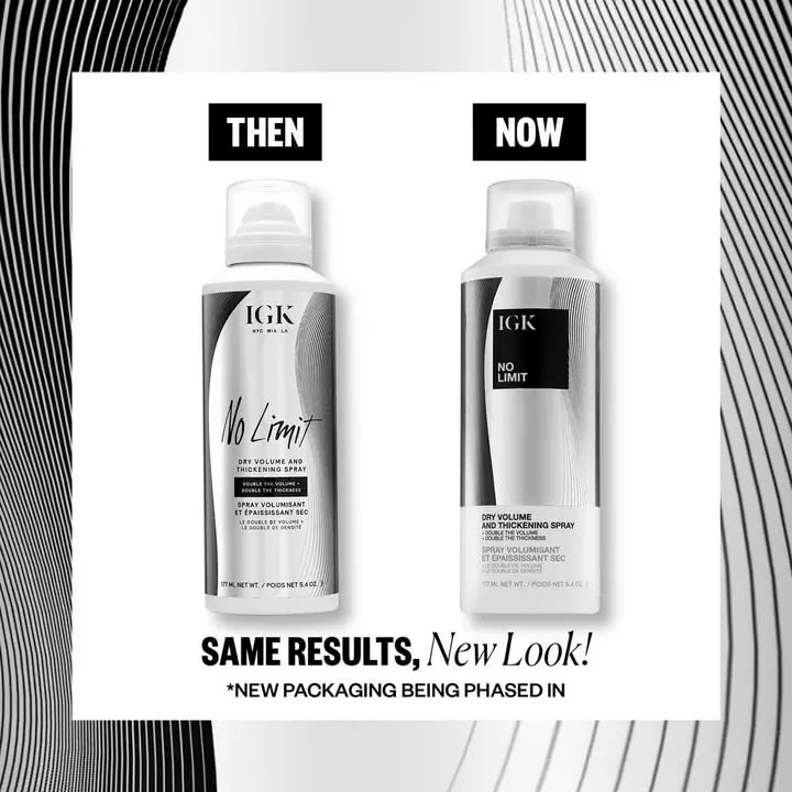 IGK NO LIMIT Dry Volume & Thickening Spray | Touchable + Fullness + Hold | Vegan + Cruelty Free| 5.4 Oz - Image 1