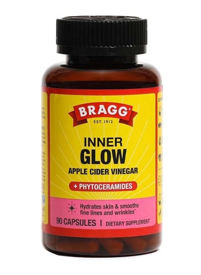 Bragg Inner Glow Apple Cider Vinegar Plus Phytoceramides, 90 Capsules - Image 1