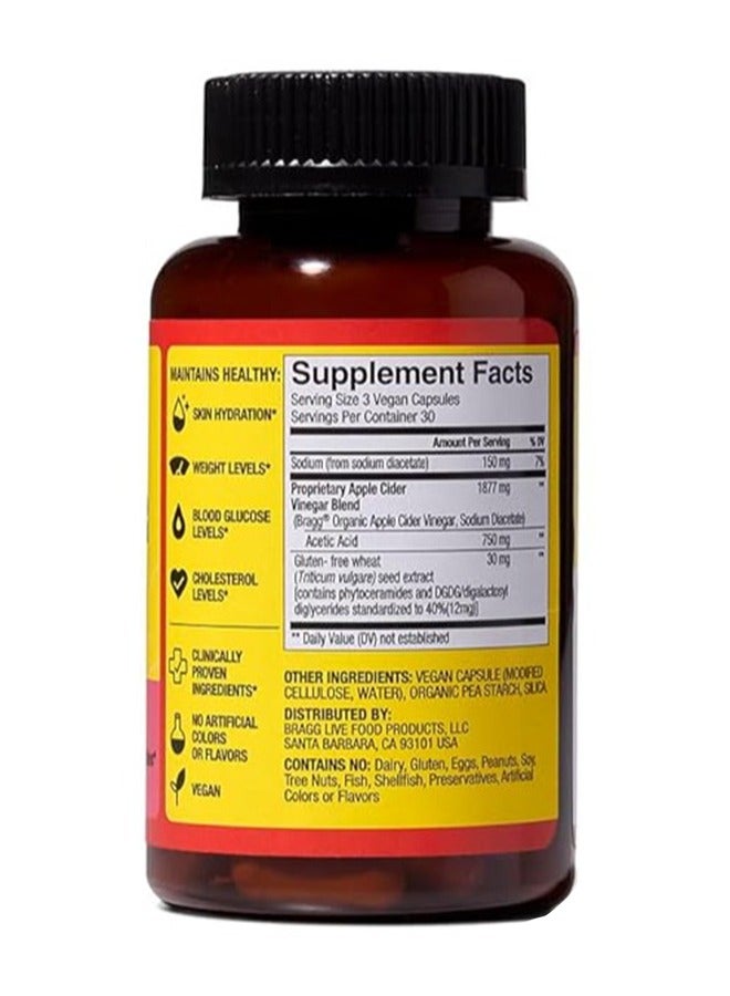 Bragg Inner Glow Apple Cider Vinegar Plus Phytoceramides, 90 Capsules - Image 5