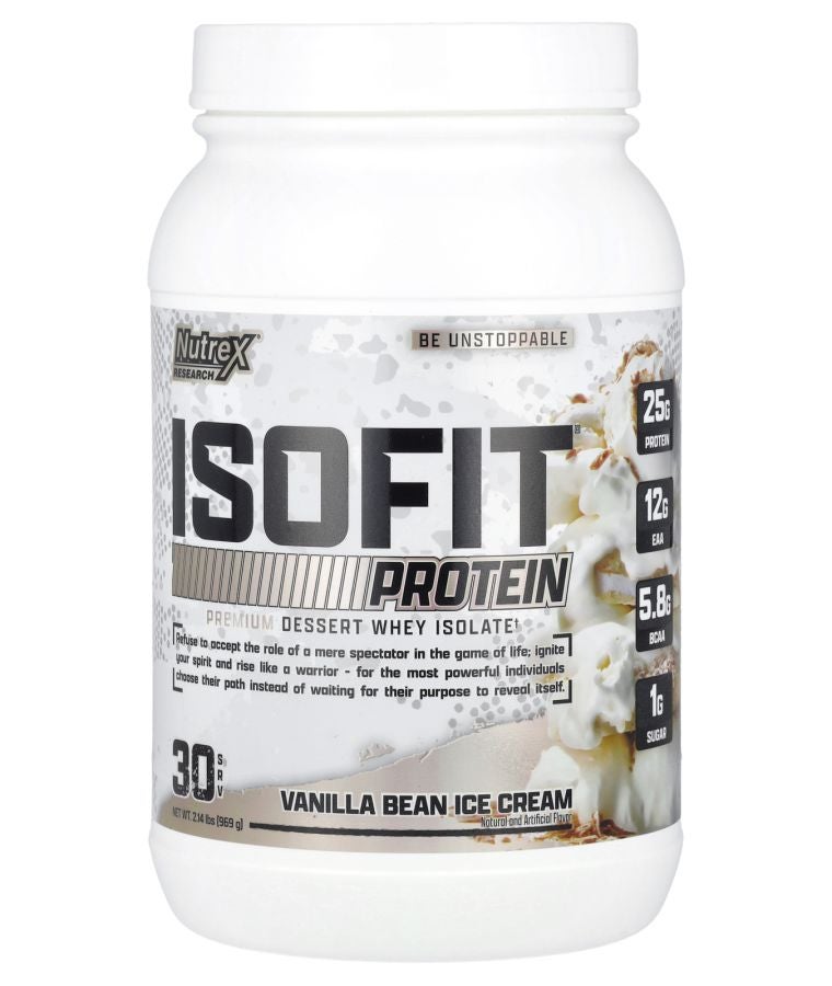 Nutrex Research IsoFit® Protein Vanilla Bean Ice Cream 2.14 lbs (969 g)