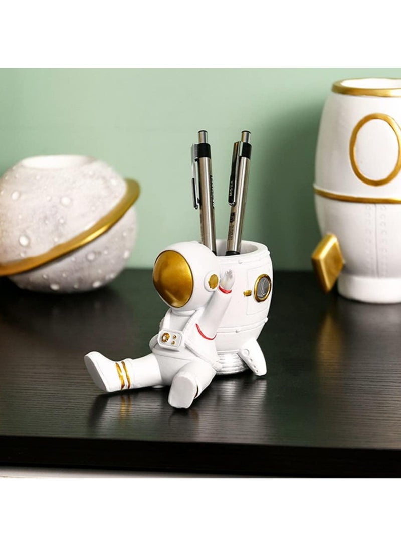 أوزيغالور حامل أقلام بشكل رائد فضاء للأطفال، ديكور مكتبي إبداعي - Image 1