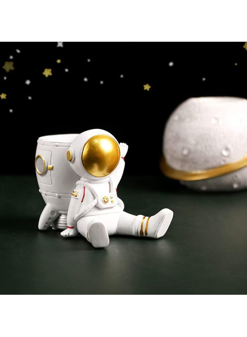 أوزيغالور حامل أقلام بشكل رائد فضاء للأطفال، ديكور مكتبي إبداعي - Image 4