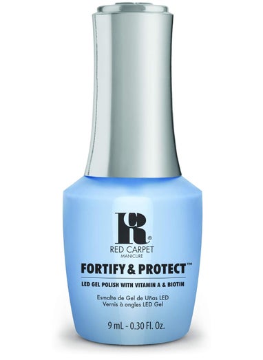 RC Red Carpet Manicure Red Carpet Manicure Fortify & Protect LED Gel Nail Color - Long-Lasting, Vibrant, Professional Quality, High Shine, Chip-Resistant - Infused with Vitamin A & Biotin 