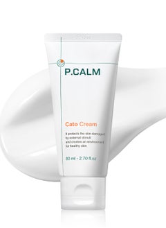 P.CALM P.CALM Cato Facial Cream 80ml | Vegan Korean Facial Moisturizer for Sensitive Skin | Lightweight Non-Greasy Non-Sticky Barrier-Strengthening  - Image 1
