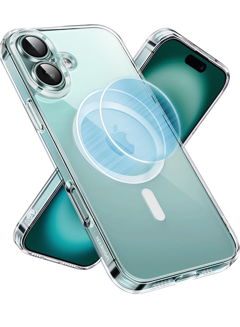 ELTRAZONE iPhone 16 Plus MagSafe Case (MagU) - Revolutionary iCrystal Tech Clear Cover, MIL-Grade Protection, Anti-Scratch, Camera Protection, Ultra Slim Magnetic Design - Image 1