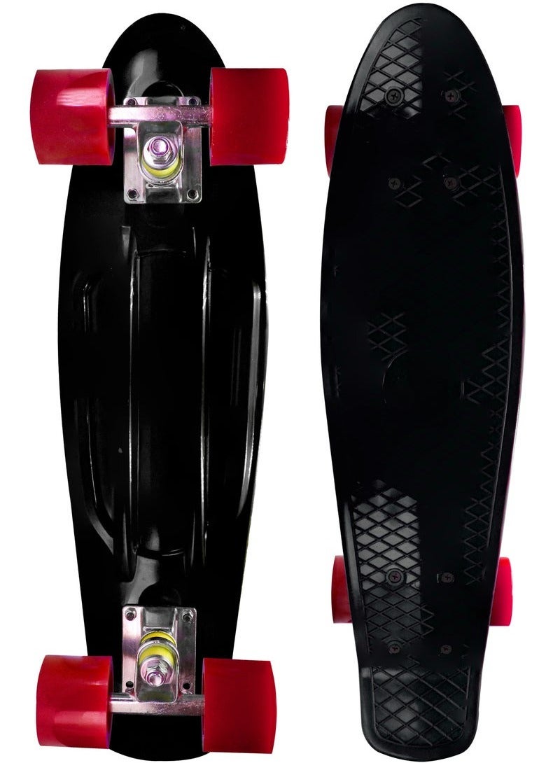 Generic Skateboard with Repair Kits Mini Cruiser for Boys and Girls with  Wheels for Skating Cruising (57cm x 15cm)  - Image 1