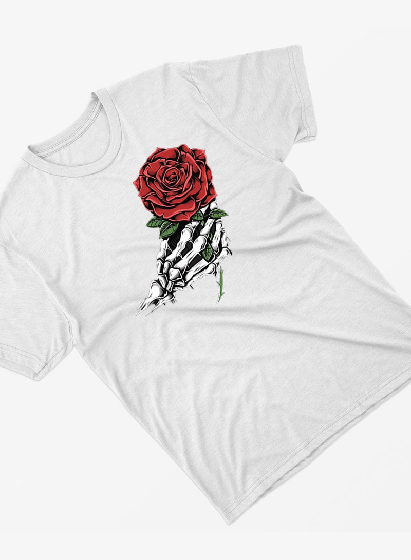 Fashion World Cotton T-shirt Printed with High-quality rose - Image 2
