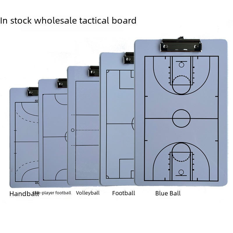 Cross-Border Hot-Selling Basketball Tactical Board Coach Football Tactical Board Erasable Demonstration Command Tactical Coaching Board(Handball matching pen) - Image 2