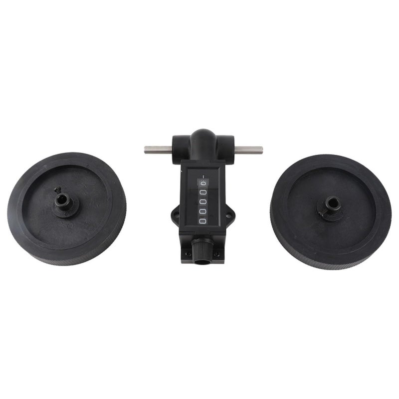 5 Digit Mechanical Length Measuring Tool Rolling Counter Wheel for Textile Plastic Film Leather 0 to 9999.9 Inch Yard Counter with Reset Mechanism - Image 2
