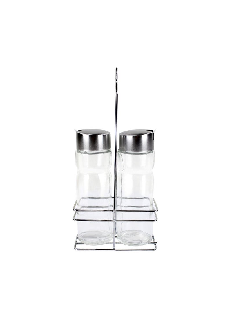 Home Smart Home Smart cooking set includes two durable stainless-steel shakers for salt and pepper  - Image 1