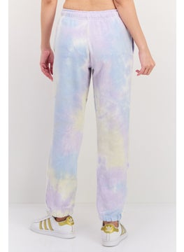 NIA Women Tie-Dye Print Jogger Pants, Sky Blue Combo  - Image 3
