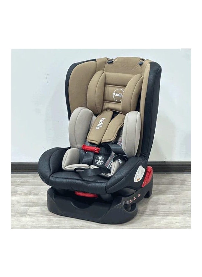 Kidilo HAPPY KIDDO KIDILO Car Seat, I-Size Booster Child Seat, with 5 Point Harness, Adjustable Headrest, for Toddlers, Infant, Group 1/2/3, 9-36 Kg, Up to 5 Years_MULTICOLOR 