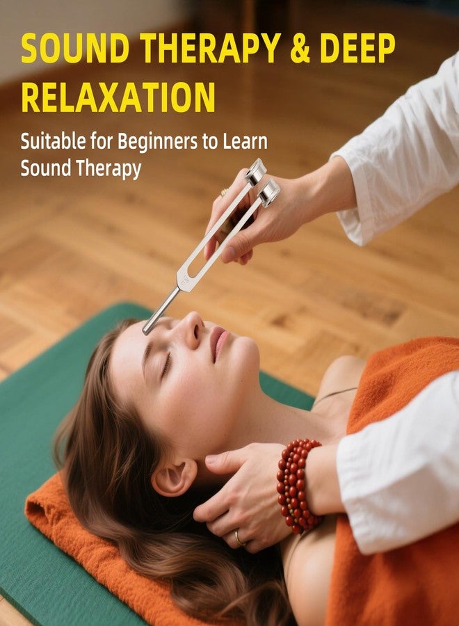 MELHA 128 Weighted Tuning Fork for Healing, Chakra Healing, Sound Therapy for Reducing Inflammation, Meditation, Relaxation, Sound Healing Instruments & Sound Therapy Instruments - Image 3