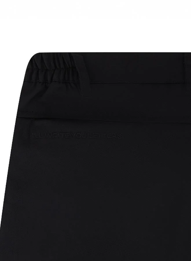 I'LL WRITE YOU LETTERS Summer Cargo Short in Black