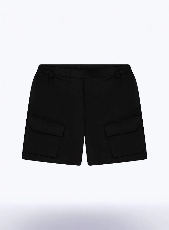 I'LL WRITE YOU LETTERS Summer Cargo Short in Black