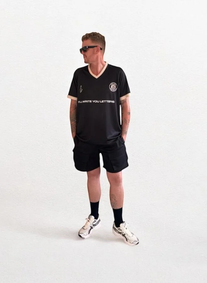 I'LL WRITE YOU LETTERS Summer Cargo Short in Black