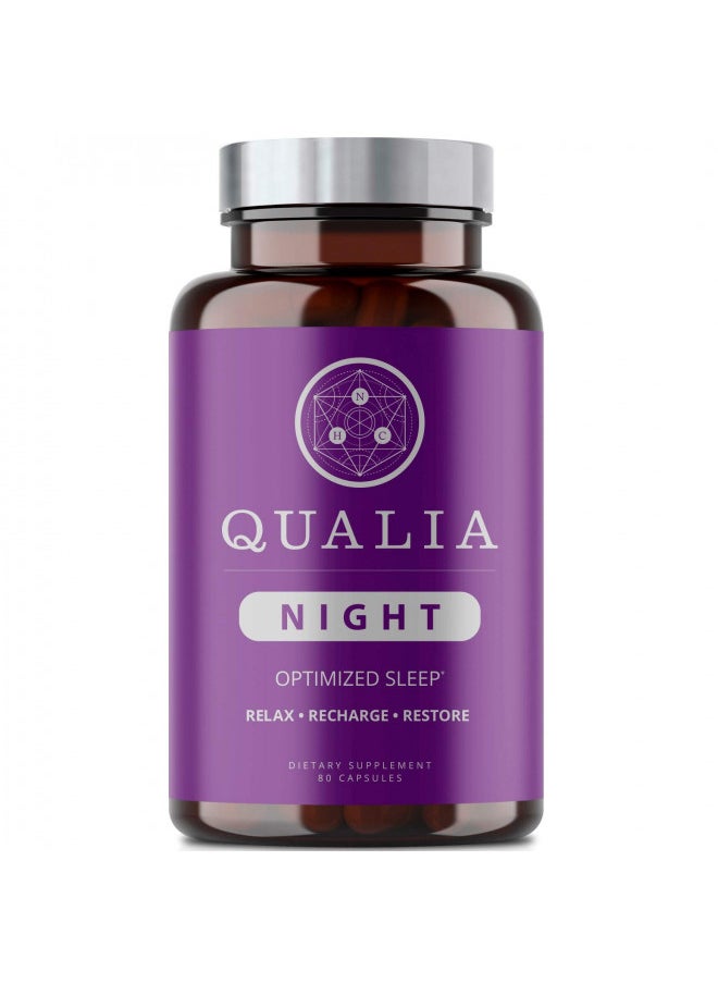 NEUROHACKER COLLECTIVE Qualia Night Sleep Aid Nonhabit Forming Sciencebacked Supplement For Deep Refreshing Sleep  - Image 1