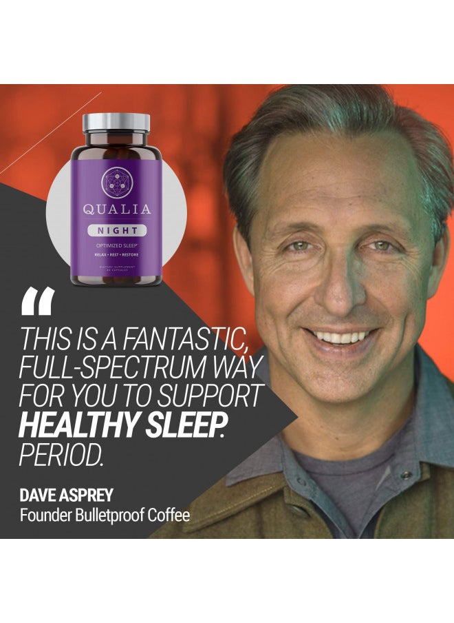 NEUROHACKER COLLECTIVE Qualia Night Sleep Aid Nonhabit Forming Sciencebacked Supplement For Deep Refreshing Sleep  - Image 2