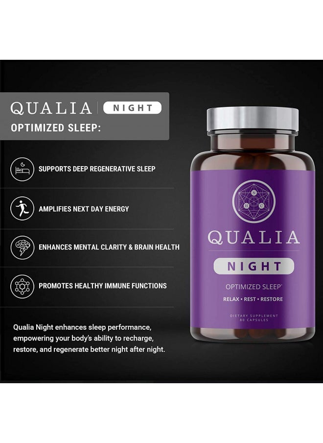 NEUROHACKER COLLECTIVE Qualia Night Sleep Aid Nonhabit Forming Sciencebacked Supplement For Deep Refreshing Sleep  - Image 4