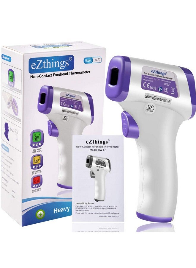 REED eZthings Heavy Duty Thermometer Infrared Forehead High Caliber Sensor No Contact with LCD Display for Medical Offices, Hospitals - Image 1