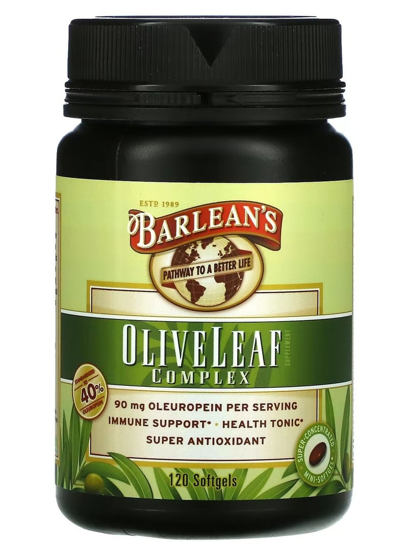 BARLEAN'S Olive Leaf Complex 120 Softgels
