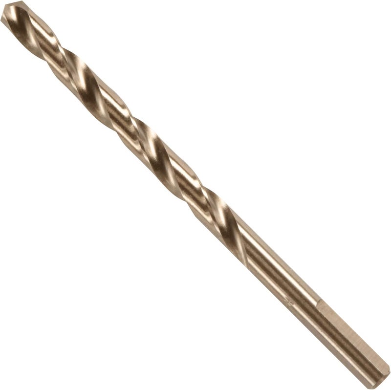 BOSCH CO2143B 1-Piece 1/4 in. x 4 in. Cobalt M42 Metal Drill Bit with Three-Flat Shank for Drilling Applications in Stainless Steel, Cast Iron, Titanium, Light-Gauge Metal, Aluminum - Image 1