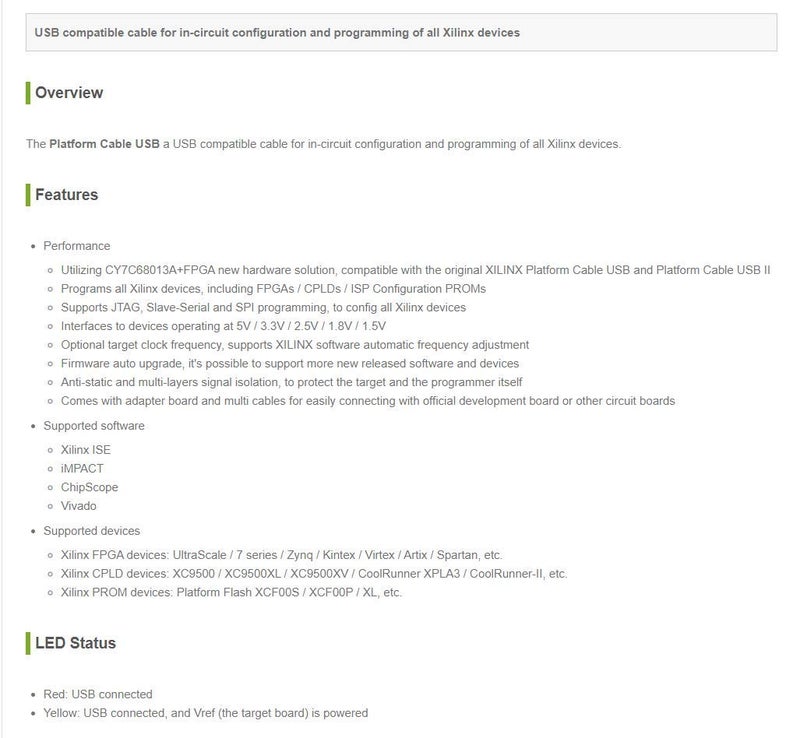 Waveshare مصحح تحميل JTAG من Waveshare متوافق مع كابل XILINX USB FPGA CPLD في الدائرة - Image 4