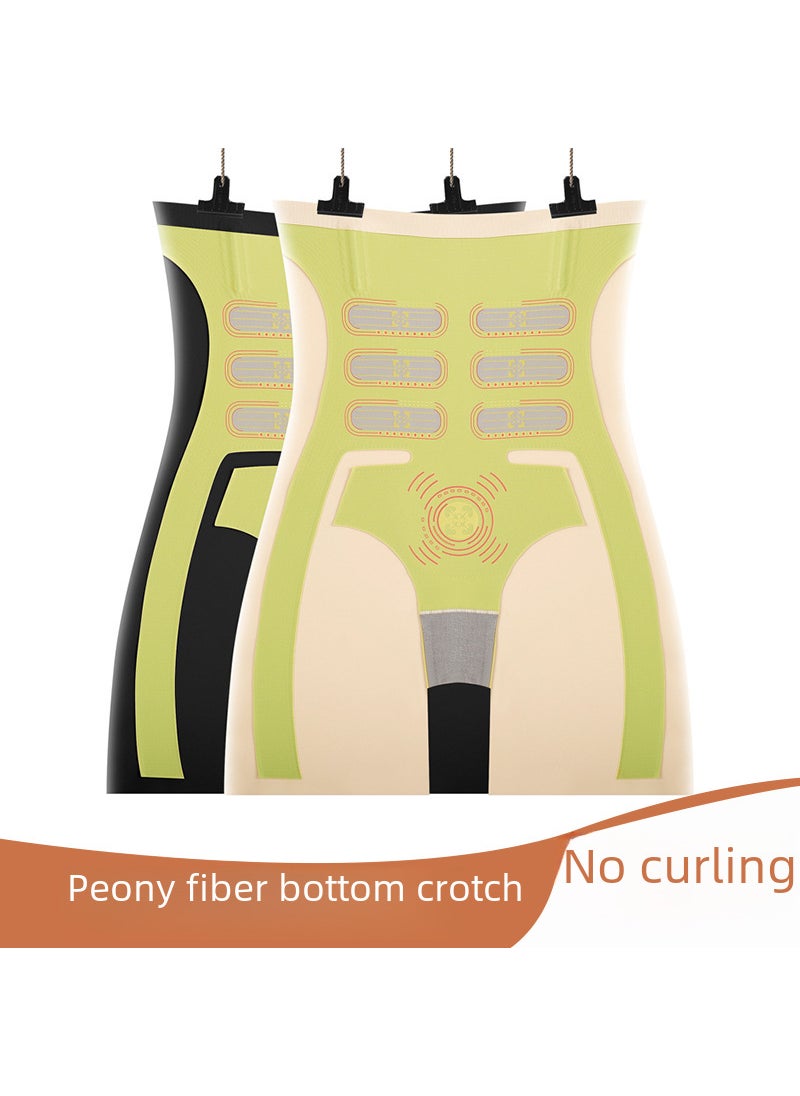 Generic - Intelligent Body Carving Hover Pants Postpartum Abdomen Shaping Yoga Sports Base Safety Anti Exposure Flat Corner Pants Black - Image 1
