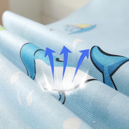wolpin 1 Pc Top Single Door Fridge Cover | Waterproof Dust Protector with 2 Utility Pockets | Suitable for Microwave & Washing Machine | Happy Dolphins Print - Image 4
