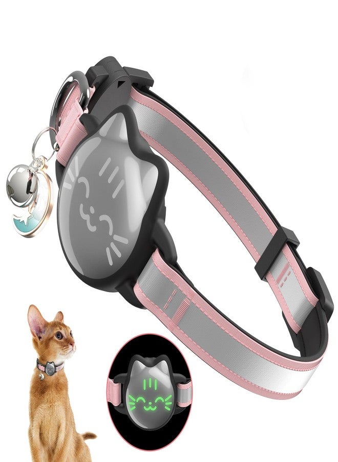 typecase Cat Collar with Airtag Holder, Breakaway Cat Airtag Collar with Reflective Strap, Lightweight Kitten Collar for Apple Air tag, Hidden GPS Tracker Holder for Boy Girl Cats, Kittens, Puppies (9-13") - Image 1