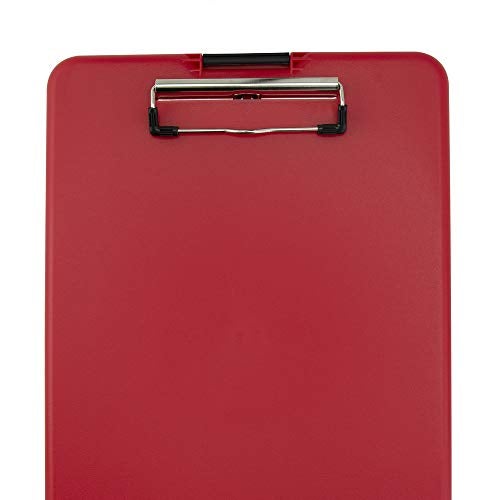Saunders Slimmate Letter Size Storage Clipboard, Polypropylene, Red - Image 4