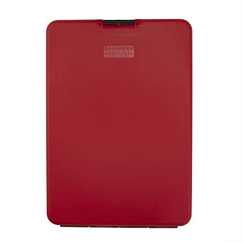 Saunders Slimmate Letter Size Storage Clipboard, Polypropylene, Red - Image 3