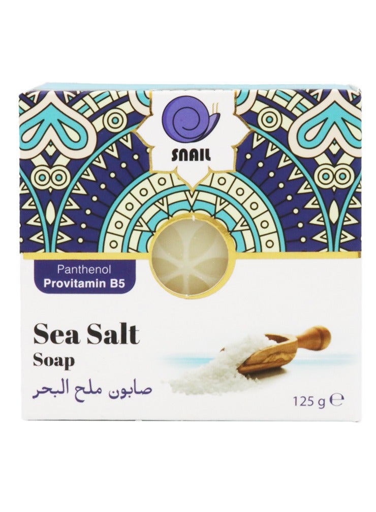سنايل صابون ملح البحر بانثينول بروفيتامين ب5 مرطب ومنقي للبشرة 125 جرام - Image 1
