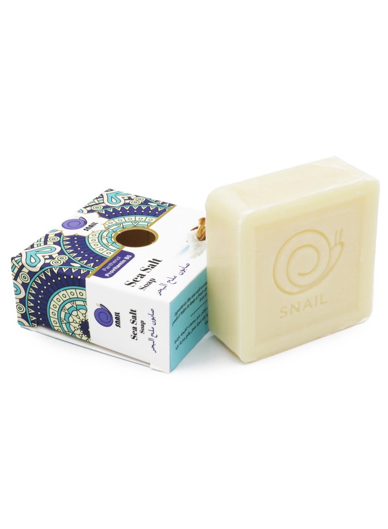 سنايل صابون ملح البحر بانثينول بروفيتامين ب5 مرطب ومنقي للبشرة 125 جرام - Image 2