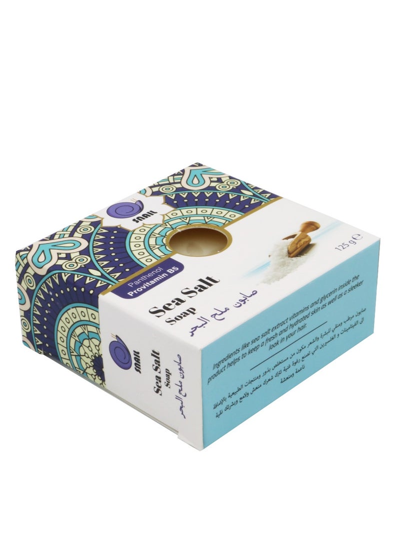 سنايل صابون ملح البحر بانثينول بروفيتامين ب5 مرطب ومنقي للبشرة 125 جرام - Image 3