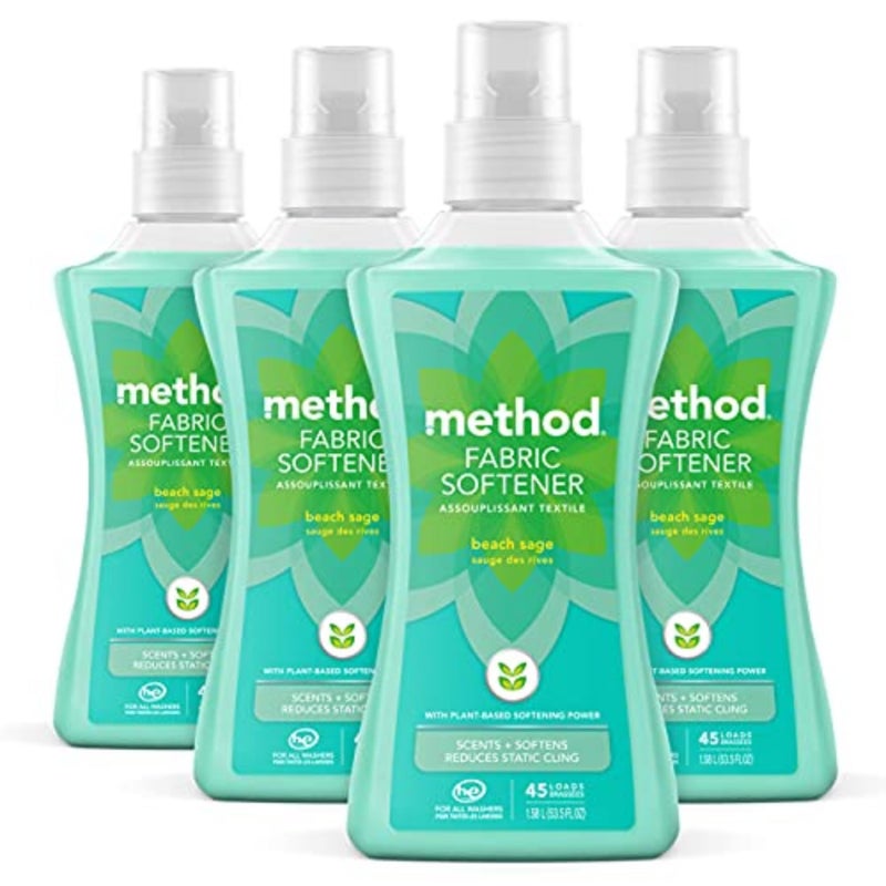 Method Concentrated Laundry Detergent, Beach Sage, 66 Loads (4 Count), 53.5 Fl Oz (Pack of 4) - Image 1