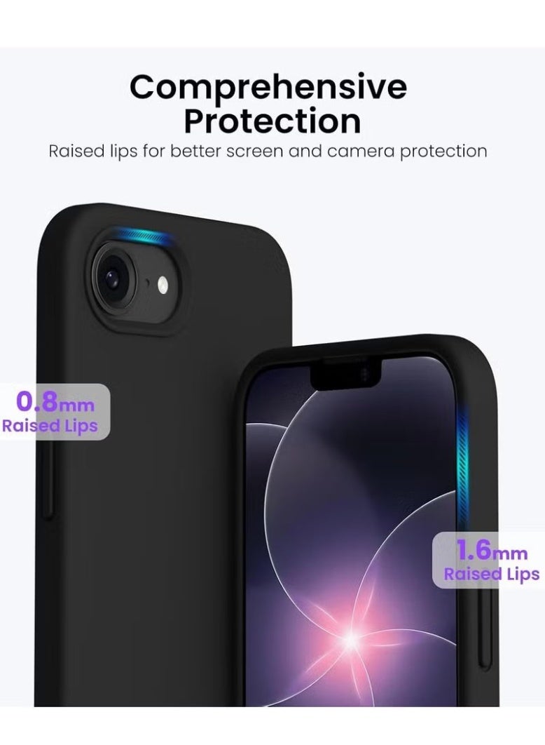 Gulf Trend iPhone 17e Soft Liquid Silicone Case for 6.1 Inch, Premium Microfiber Lining, Shockproof Anti-Scratch Protective Cover, Slim Lightweight Flexible Design, Raised Camera & Screen Protection, Anti-Fingerprint, Comfortable Non-Slip Grip, Precision Cutouts - Image 3