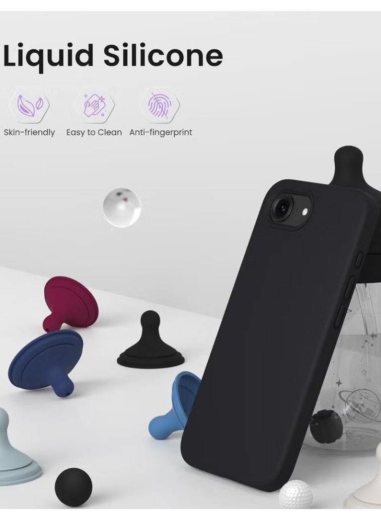 Gulf Trend iPhone 17e Soft Liquid Silicone Case for 6.1 Inch, Premium Microfiber Lining, Shockproof Anti-Scratch Protective Cover, Slim Lightweight Flexible Design, Raised Camera & Screen Protection, Anti-Fingerprint, Comfortable Non-Slip Grip, Precision Cutouts - Image 4
