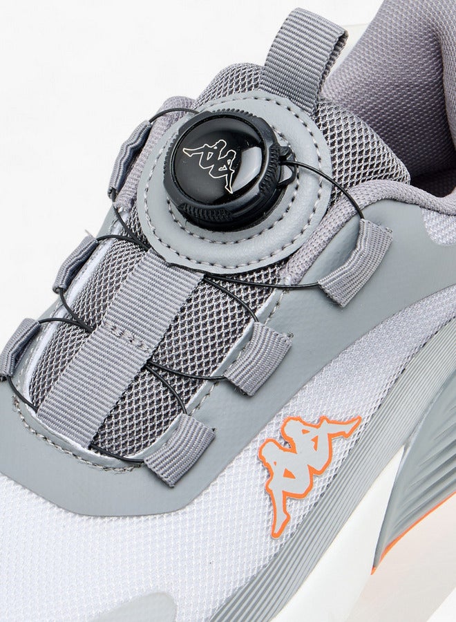 Kappa Boys' Logo Print Sports Shoes with Rotating Buckle Closure  - Image 4