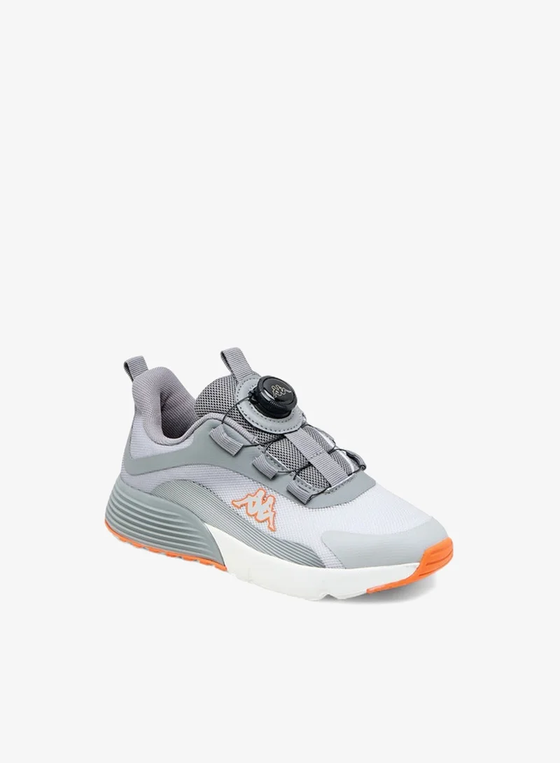 Kappa Boys' Logo Print Sports Shoes with Rotating Buckle Closure