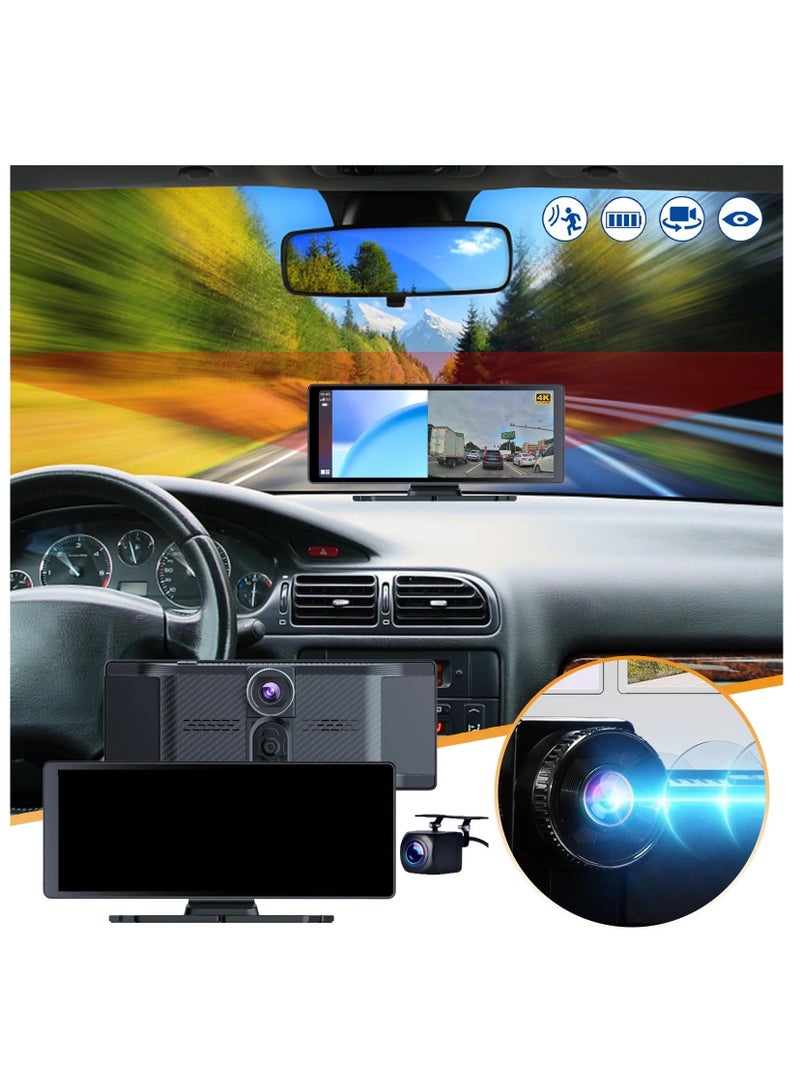 Generic 10.26 Portable Wireless CarPlay Stereo Touchscreen, Compatible with Bluetooth Hands-Free/GPS Navigation/Voice Control for All Vehicles - Image 2