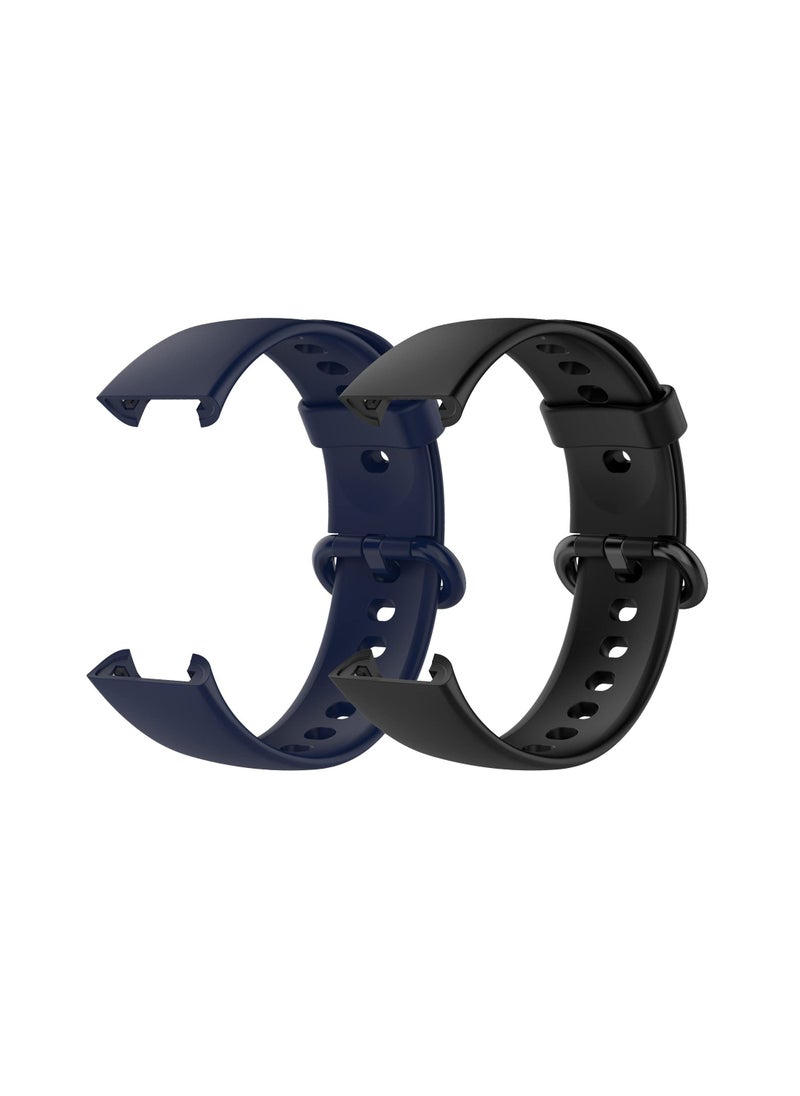 Anmi 2 Straps Compatible with Redmi Watch 2 Lite & POCO Watch & Xiaomi Mi Watch 2 Lite Silicone Strap for Men, Women - Image 2
