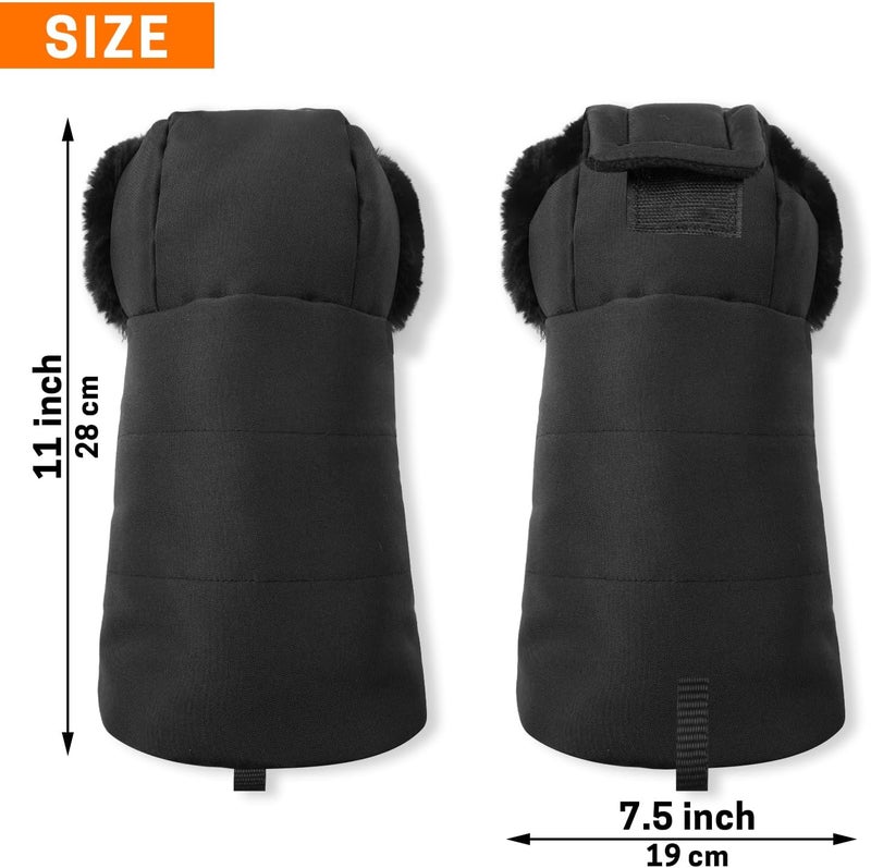 Aurya Stroller Gloves Universal Stroller Warmmuffs Winter AntiFreeze Warm Mittens for Pram Stroller Pushchair Handbar - Image 2