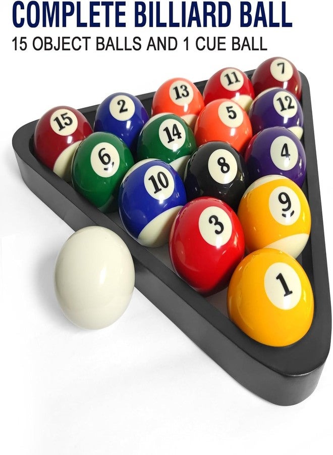 Leosportz Pool Balls Billiard Set - 16 Resin Snooker Balls, Regulation Size & Weight, Complete Pool Table Balls Set for Replacement | Pool Table Billiards Pool Accessories (Pack of 16 Set) - Image 2