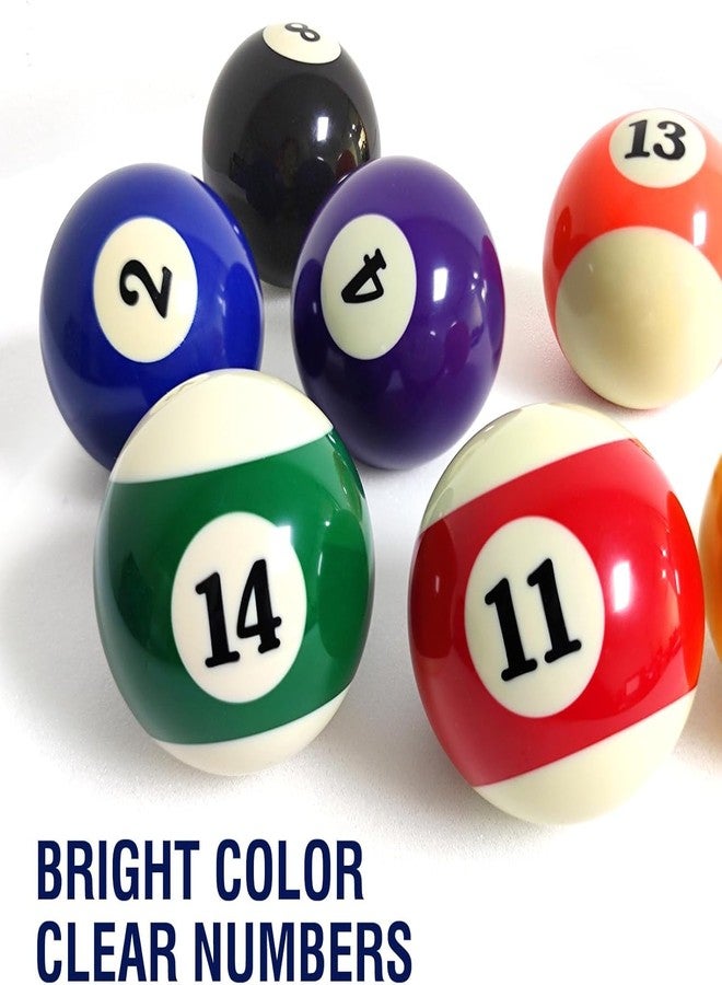 Leosportz Pool Balls Billiard Set - 16 Resin Snooker Balls, Regulation Size & Weight, Complete Pool Table Balls Set for Replacement | Pool Table Billiards Pool Accessories (Pack of 16 Set) - Image 5