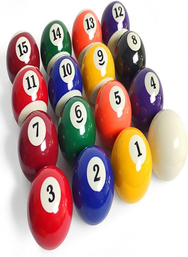 Leosportz Pool Balls Billiard Set - 16 Resin Snooker Balls, Regulation Size & Weight, Complete Pool Table Balls Set for Replacement | Pool Table Billiards Pool Accessories (Pack of 16 Set) - Image 3